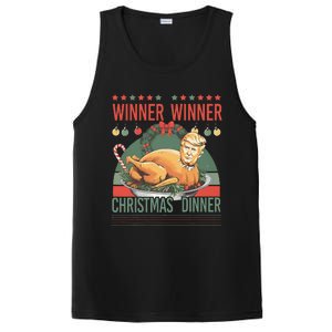 Winner Winner Christmas Dinner Funny Trump Turkey Christmas PosiCharge Competitor Tank