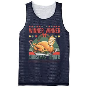 Winner Winner Christmas Dinner Funny Trump Turkey Christmas Mesh Reversible Basketball Jersey Tank