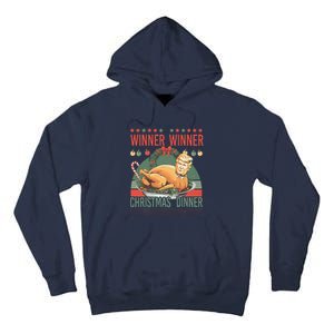 Winner Winner Christmas Dinner Funny Trump Turkey Christmas Tall Hoodie