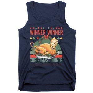 Winner Winner Christmas Dinner Funny Trump Turkey Christmas Tank Top