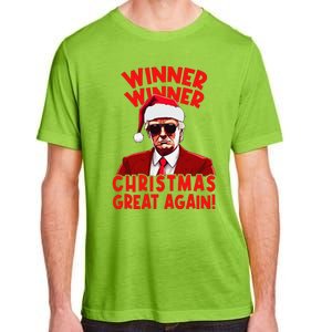 Winner Winner Christmas Great Again Funny Santa Trump Adult ChromaSoft Performance T-Shirt