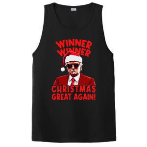 Winner Winner Christmas Great Again Funny Santa Trump PosiCharge Competitor Tank