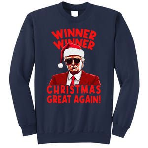 Winner Winner Christmas Great Again Funny Santa Trump Sweatshirt