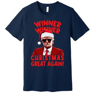 Winner Winner Christmas Great Again Funny Santa Trump Premium T-Shirt