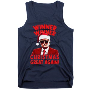 Winner Winner Christmas Great Again Funny Santa Trump Tank Top