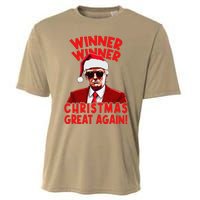 Winner Winner Christmas Great Again Funny Santa Trump Cooling Performance Crew T-Shirt