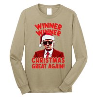 Winner Winner Christmas Great Again Funny Santa Trump Long Sleeve Shirt