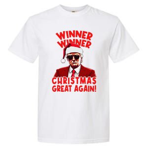 Winner Winner Christmas Great Again Funny Santa Trump Garment-Dyed Heavyweight T-Shirt