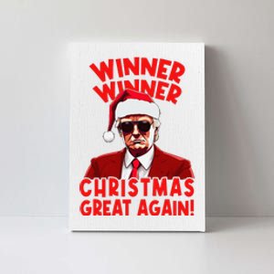 Winner Winner Christmas Great Again Funny Santa Trump Canvas