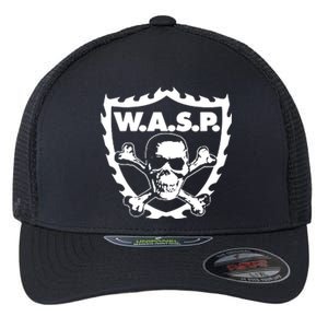 WASP W.A.S.P. CROSSBONES Flexfit Unipanel Trucker Cap