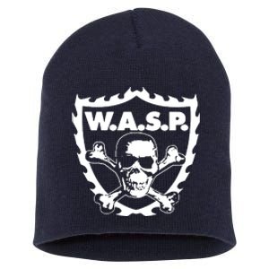 WASP W.A.S.P. CROSSBONES Short Acrylic Beanie