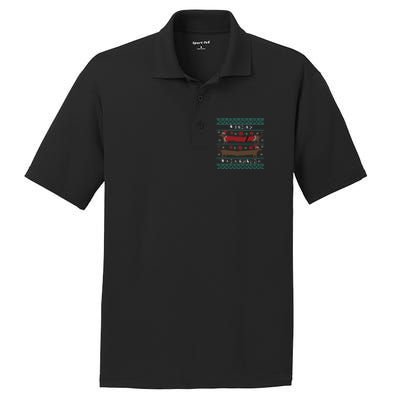 Wiener Wonderland Dachshund Dog Christmas PosiCharge RacerMesh Polo