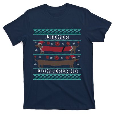 Wiener Wonderland Dachshund Dog Christmas T-Shirt