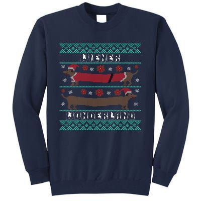 Wiener Wonderland Dachshund Dog Christmas Tall Sweatshirt