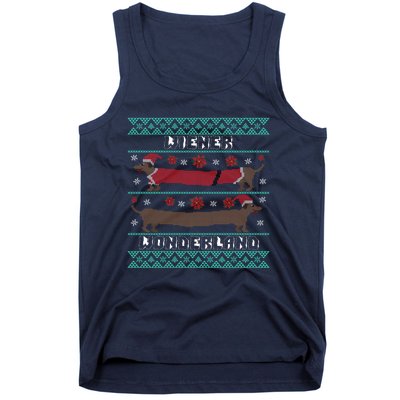 Wiener Wonderland Dachshund Dog Christmas Tank Top