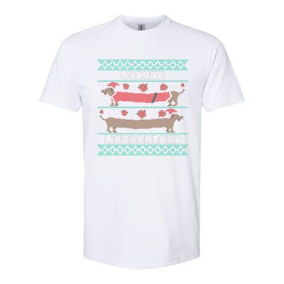 Wiener Wonderland Dachshund Dog Christmas Softstyle® CVC T-Shirt