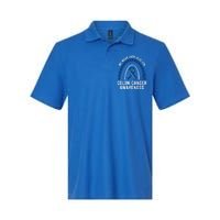 We Wear Dark Blue Colon Cancer Awareness Matching Family Gift Softstyle Adult Sport Polo