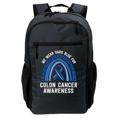 We Wear Dark Blue Colon Cancer Awareness Matching Family Gift Daily Commute Backpack