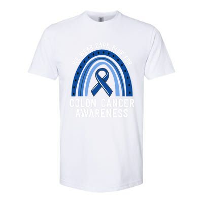 We Wear Dark Blue Colon Cancer Awareness Matching Family Gift Softstyle CVC T-Shirt