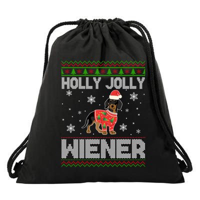Weenie Wiener Dog Doxie Design Dackel Christmas Dachshund Gift Drawstring Bag
