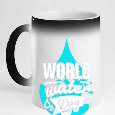 World Water Day 11oz Black Color Changing Mug