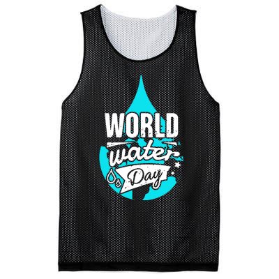 World Water Day Mesh Reversible Basketball Jersey Tank