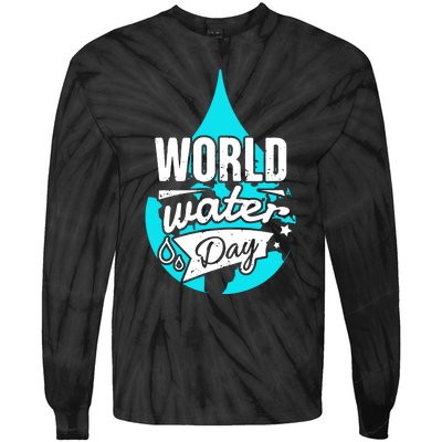 World Water Day Tie-Dye Long Sleeve Shirt