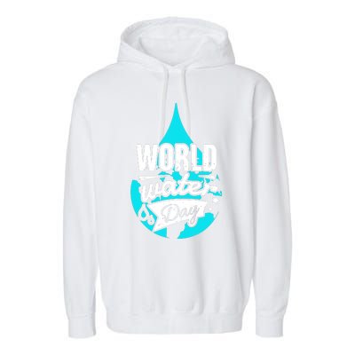 World Water Day Garment-Dyed Fleece Hoodie