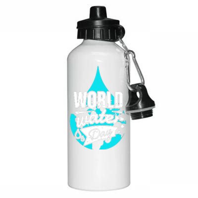 World Water Day Aluminum Water Bottle