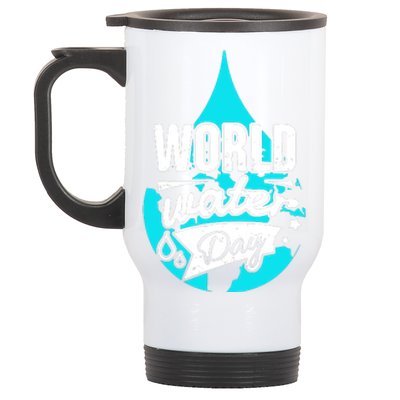 World Water Day Stainless Steel Travel Mug