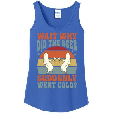 Wait Why Did The Beer Suddenly Went Cold? Funny Ghost Gift Ladies Essential Tank