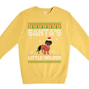 Weenie Wiener Dog Doxie Design Dackel Christmas Dachshund Meaningful Gift Premium Crewneck Sweatshirt