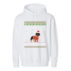 Weenie Wiener Dog Doxie Design Dackel Christmas Dachshund Meaningful Gift Garment-Dyed Fleece Hoodie