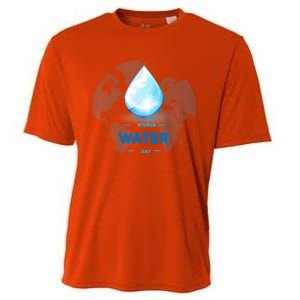 World Water Day Earth Cool Gift Cooling Performance Crew T-Shirt