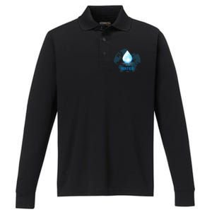 World Water Day Earth Cool Gift Performance Long Sleeve Polo