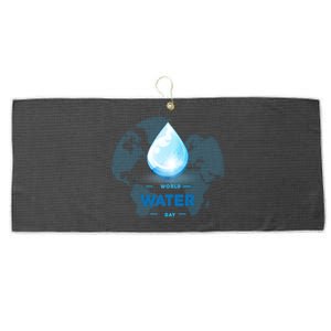 World Water Day Earth Cool Gift Large Microfiber Waffle Golf Towel