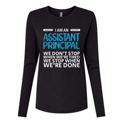 When We're Done Assistant Principal Gift Womens Cotton Relaxed Long Sleeve T-Shirt