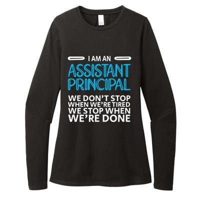 When We're Done Assistant Principal Gift Womens CVC Long Sleeve Shirt