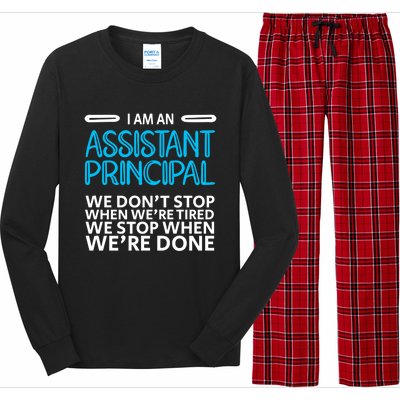 When We're Done Assistant Principal Gift Long Sleeve Pajama Set