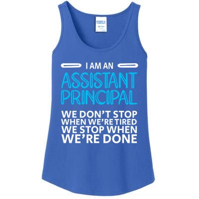 When We're Done Assistant Principal Gift Ladies Essential Tank