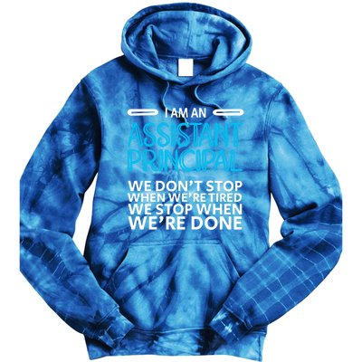 When We're Done Assistant Principal Gift Tie Dye Hoodie