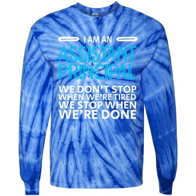 When We're Done Assistant Principal Gift Tie-Dye Long Sleeve Shirt