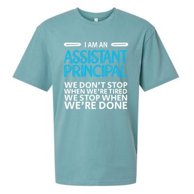 When We're Done Assistant Principal Gift Sueded Cloud Jersey T-Shirt