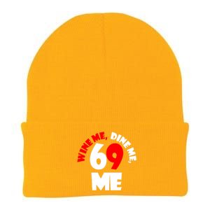 Wine We Dine Me 69 Me Knit Cap Winter Beanie