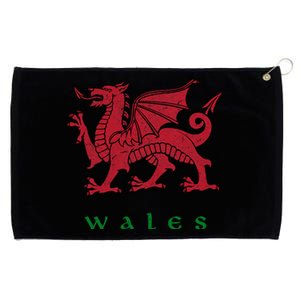 Wales Welsh Dragon Grommeted Golf Towel