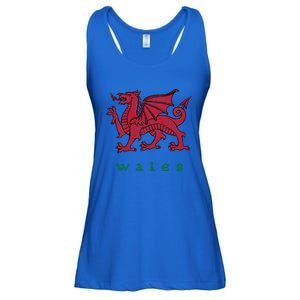 Wales Welsh Dragon Ladies Essential Flowy Tank