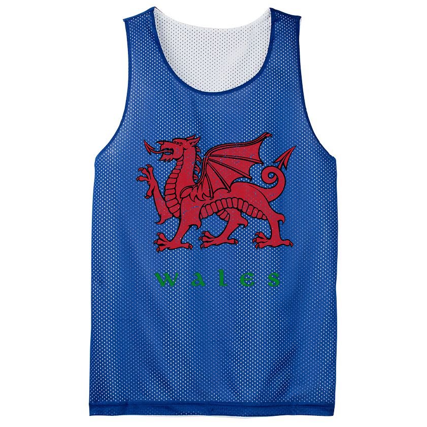 Wales Welsh Dragon Mesh Reversible Basketball Jersey Tank