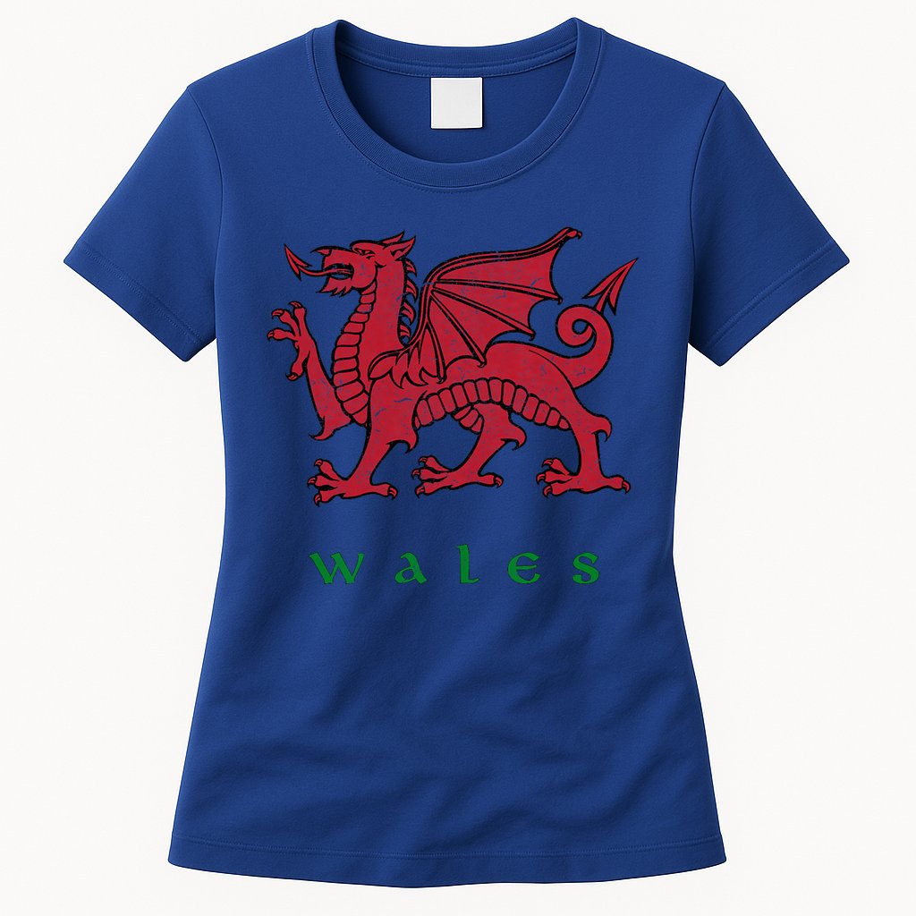 Wales Welsh Dragon Womens T-Shirt