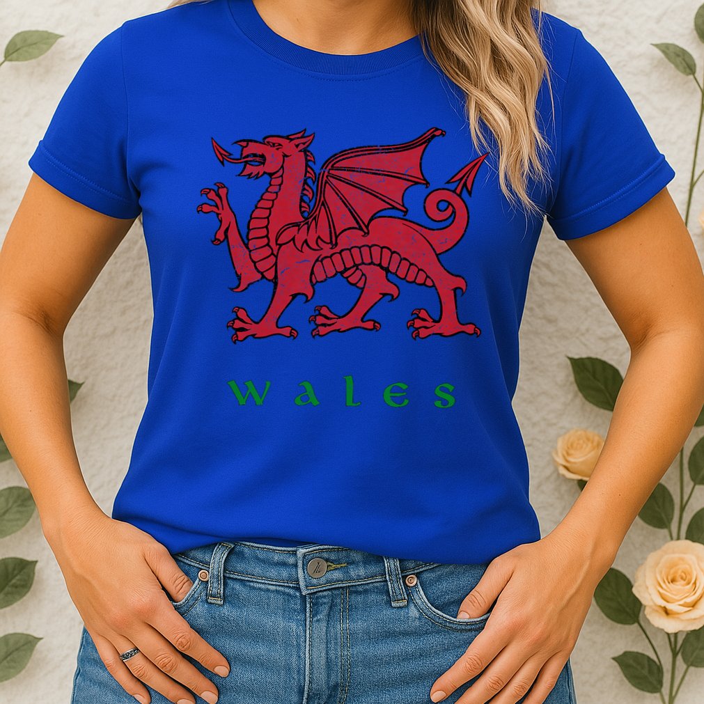 Wales Welsh Dragon Womens T-Shirt