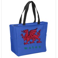 Wales Welsh Dragon Zip Tote Bag